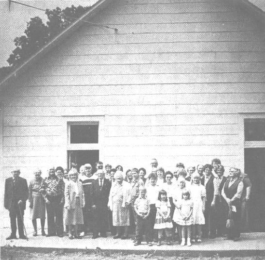 Congregation in Front of Church